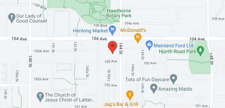 map of 210 14377 103 AVENUE